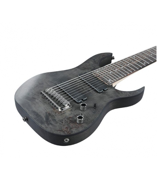 Ibanez RG9PB Solid Body Electric Guitar in Transparent Gray Flat Finish