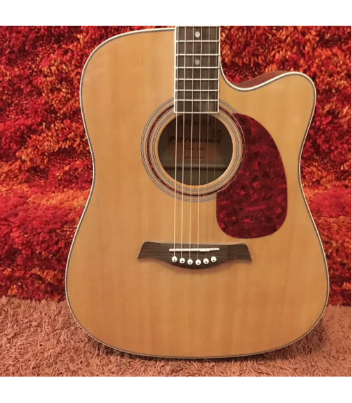 Giannini DG-41 CEQ Acoustic Electric Cutaway Dreadnought Guitar w/Gig Bag #A414