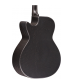 RainSong Smokey All-Carbon Stagepro Anthem Acoustic-Electric Guitar Dark Satin