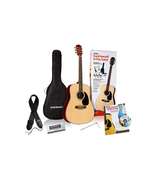 Alfred Teach Yourself to Play Acoustic Guitar Complete Starter Pack Pack