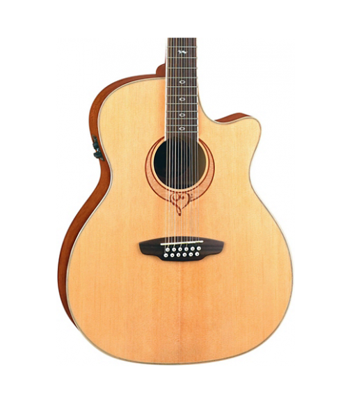 Luna Guitars Heartsong 12-String Acoustic-Electric Guitar With USB Natural