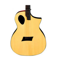 Michael Kelly Forte Port Offset Soundhole Cutaway Acoustic Electric Guitar Natural