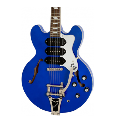 Cibson Limited Edition Riviera Custom P93 Blue Royale Electric Guitar Chicago Pearl