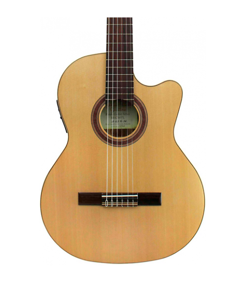 Kremona Rondo Thin Line Classical Acoustic-Electric Guitar Natural