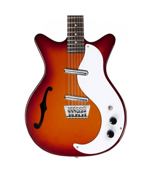 Danelectro 12 String Semi-Hollow Electric Guitar Cherry Sunburst