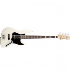 Fender American Deluxe Jazz Bass Guitar in Olympic White