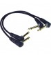 Klotz 60cm Dual Right-Angled 6.3mm Jack to Jack Cable