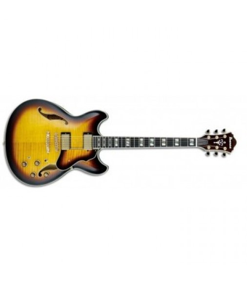 Ibanez AS153 Artstar Semi Acoustic Guitar in Antique Yellow Sunburst