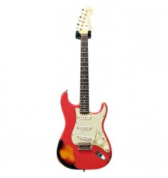 Fender Custom Shop 60s Strat Relic Fiesta Red over 3 Tone Sunburst