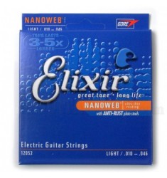 Elixir E12052 Nanoweb Regular Light Electric Guitar Strings - 10-46