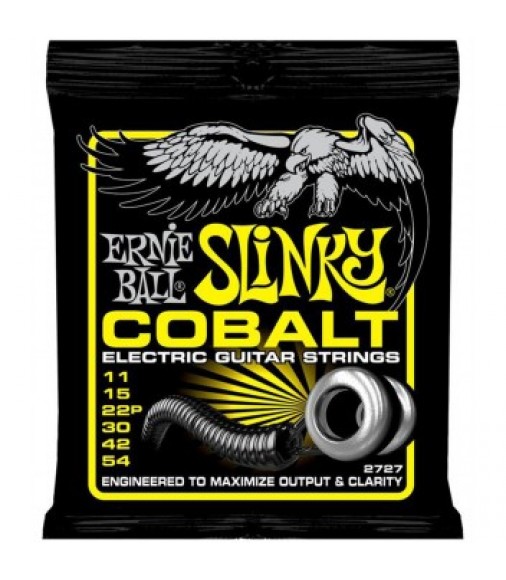 Ernie Ball 2727 Cobalt Beefy Slinky Electric Guitar Strings 11-54