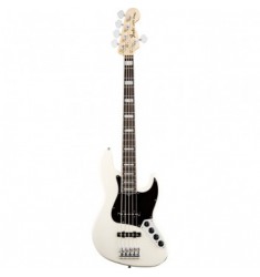 Fender American Deluxe Jazz Bass V 5-String RW Olympic White