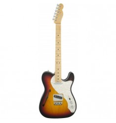 Fender American Elite Telecaster Thinline, MN, 3-Color Sunburst
