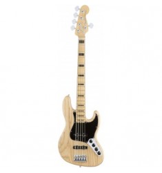 Fender American Elite Jaz Bass V Ash MN in Natural