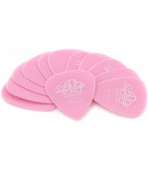 Dunlop 41P46 Players Delrin .46MM Plectrums (Pack of 12)