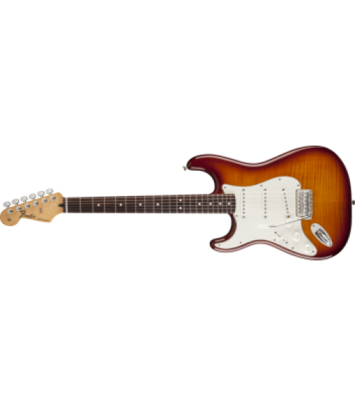 Fender Standard Strat Plus Top Left Handed Guitar in Tobacco Sunburst