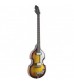 Eastcoast 4 String Violin Shaped Electric Bass Guitar in Sunburst