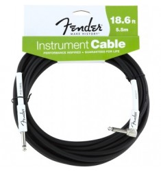 Fender 5.5m Performance Series Angled Instrument Cable Black