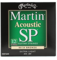 Martin MSP3600 Extra Light 12-String Acoustic Strings .010 - .047