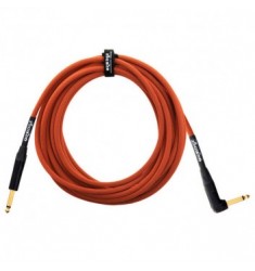 Orange 6m Angled Instrument Cable