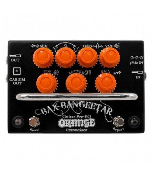 Orange Bax Bangeetar Guitar Pre-EQ Pedal, Black
