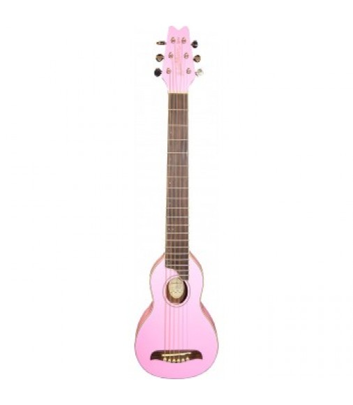 Washburn Rover Travel Acoustic Guitar in Pink
