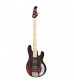 Musicman Stingray 4-String Bass Guitar - Black Cherry Burst