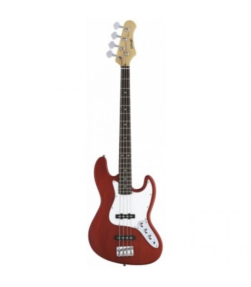 Eastcoast B300 J Bass Electric Bass Guitar in Trans Red