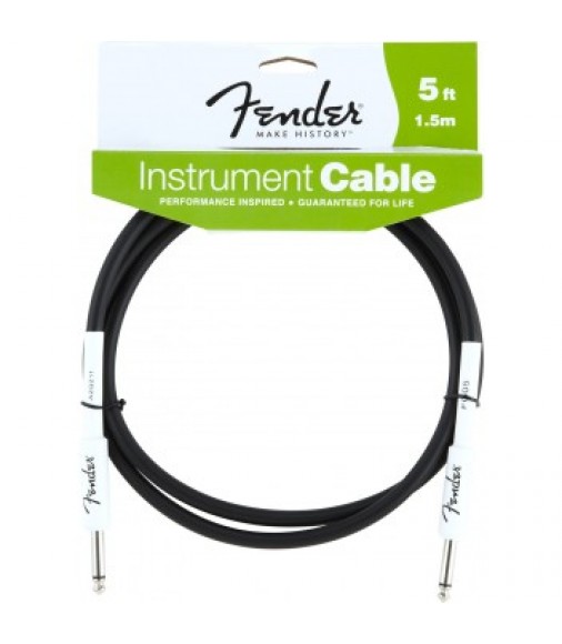 Fender 1.5m Performance Series Instrument Cable Black