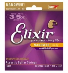 Elixir Nano Clight Acoustic Guitar Set 11-52 Phosphor