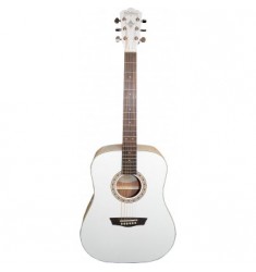Washburn WD7S Dreadnought Acoustic Guitar with White Top