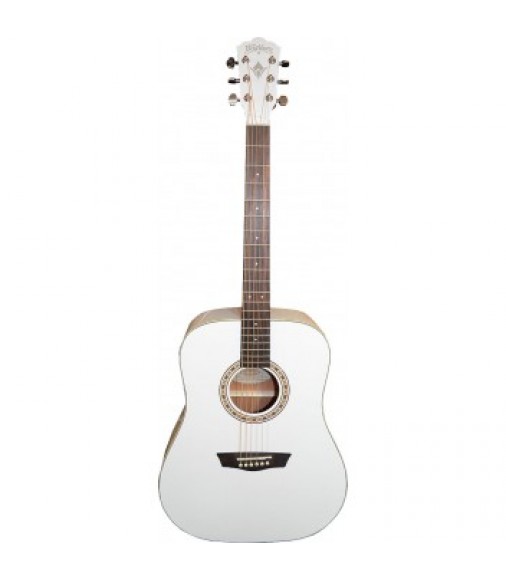 Washburn WD7S Dreadnought Acoustic Guitar with White Top