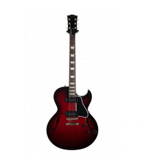 Cibson Billie Joe Armstrong ES-137 Electric Guitar, Black Cherry Burst