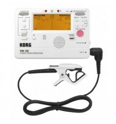 Korg TM-50C Combo Tuner / Metronome + Contact in White
