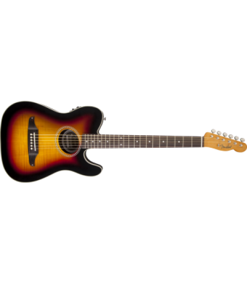 Fender Telecoustic Premier Guitar in 3-Color Sunburst with Mini USB