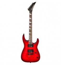 Jackson JS32TQ Dinky Arch Top Electric Guitar in Transparent Red