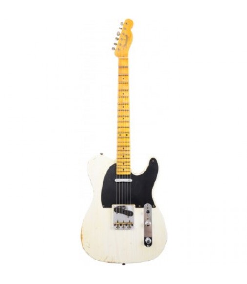 Fender Custom Shop 52 Heavy Relic Telecaster Guitar in White Blonde