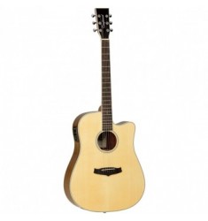 Tanglewood TW28 Z CE Cutaway Electro-Acoustic Dreadnought, Zebrano