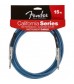 Fender California Series Guitar Cable 6m Jack to Jack (Blue)