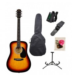 Squier SA-105 Acoustic Guitar Pack, Sunburst
