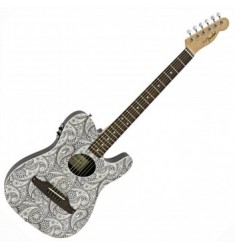 Fender White Paisley Telecoustic Limited Edition