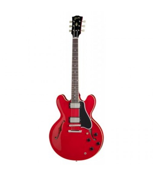 Cibson ES-335 Custom Dot Plain Electric Guitar - Cherry