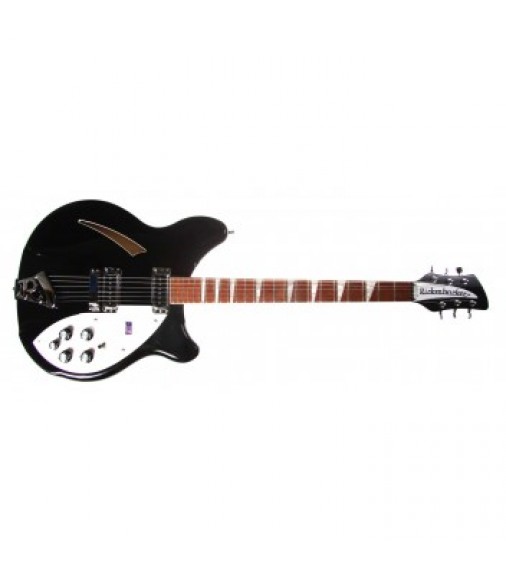 Rickenbacker 360 Deluxe Thinline Electric Guitar in Jetglo (Black)