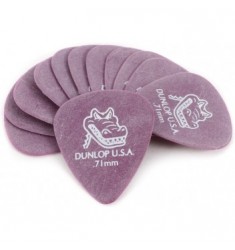 Dunlop 417P.71 Gator Grip .71mm Purple Guitar Picks (12 Pack)