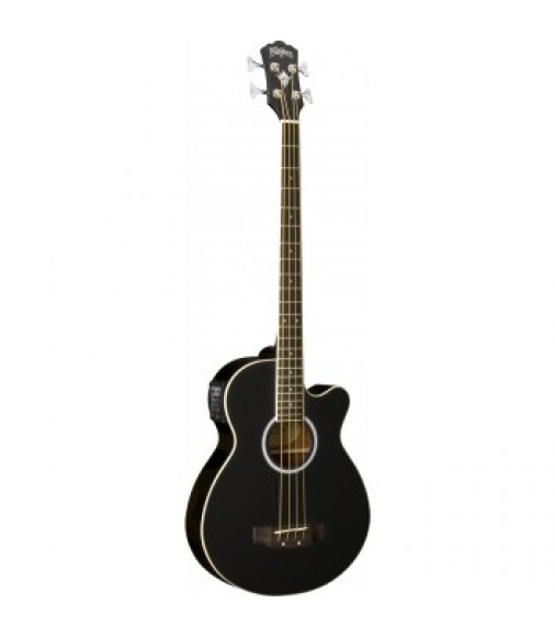 Washburn AB5 Acoustic Bass Spruce Top in Black