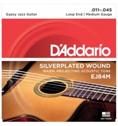 D'Addario EJ84M Gypsy Jazz Acoustic Guitar Strings 11-45