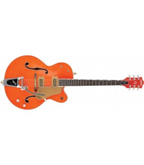 Gretsch G6120SSU Brian Setzer Electric Guitar in Orange Tiger Flame