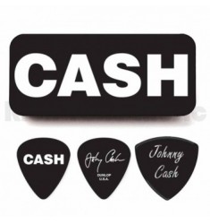 Dunlop JCPT04H Johnny Cash Bold Heavy Pick Tin (6 Pack)