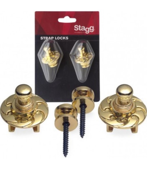 Stagg Strap Buttons Gold