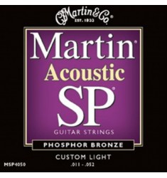 Martin MSP4050 Custom Light Acoustic Guitar Strings .011-.052